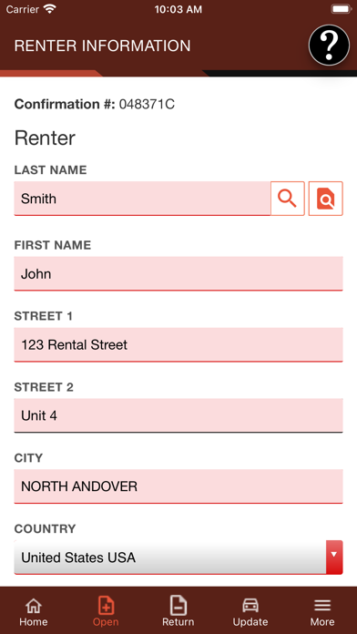TSD Rental Screenshots