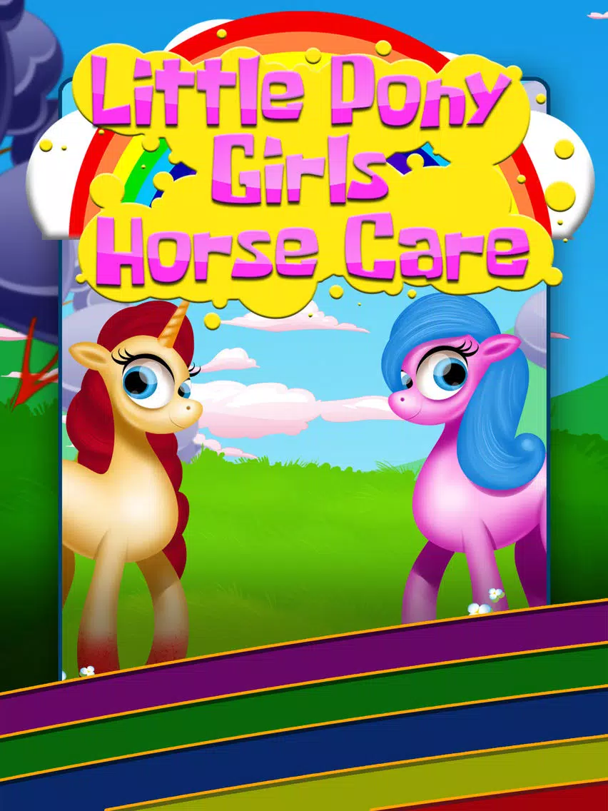 Little Pony Girls Horse Care iPad Screenshots