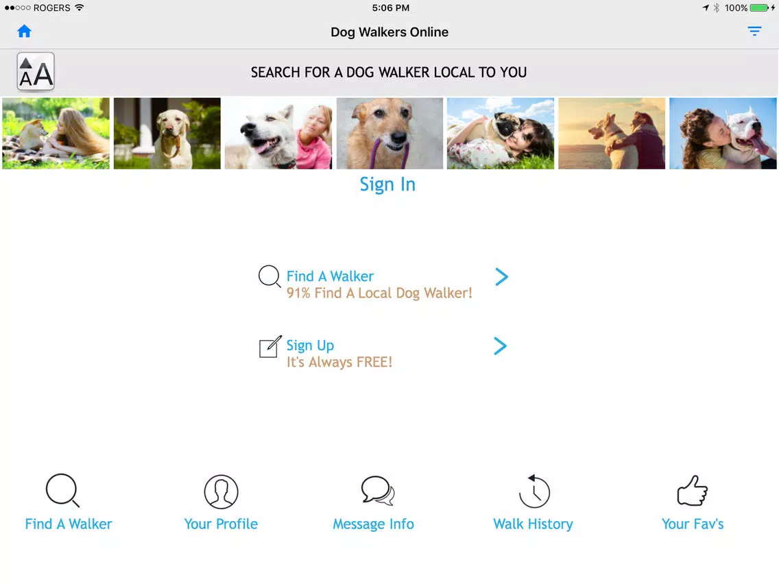 Dog Walker Online iPad Screenshots