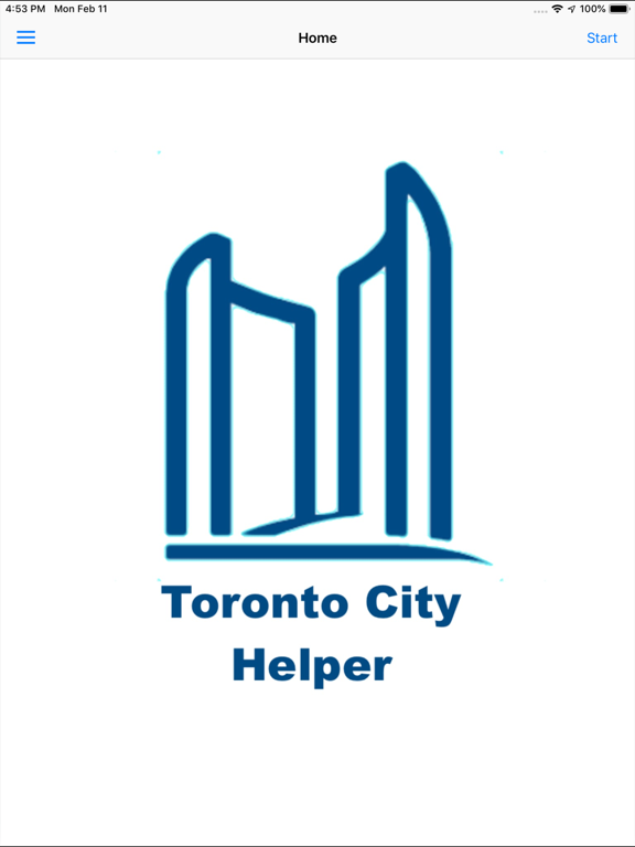 Toronto City Helper App iPad Screenshots