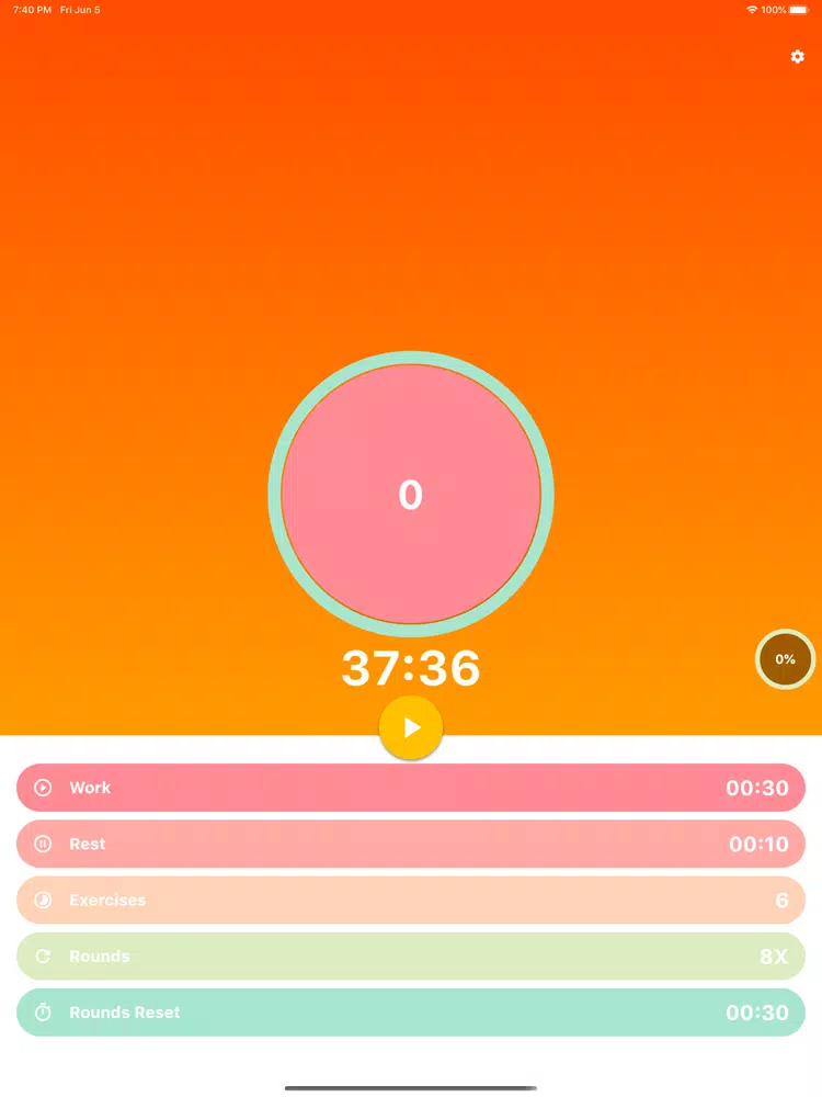 HIIT Timer - HIIT Workouts iPad Screenshots