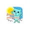 Funny Blue Cats