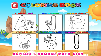 123 ABC Alphabet Kids Coloring Book Free - Phonics Screenshots