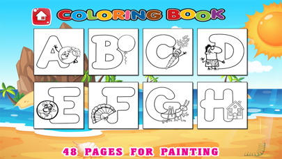 123 ABC Alphabet Kids Coloring Book Free - Phonics Screenshots