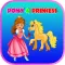 Pony & Pricess Kids Coloring Book - Shadow Puzzle
