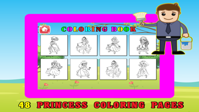 Скриншоты Princess Kids Coloring Book For Girl - 48 Pages