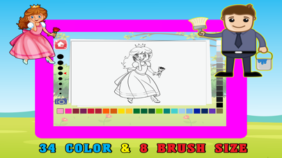 Скриншоты Princess Kids Coloring Book For Girl - 48 Pages