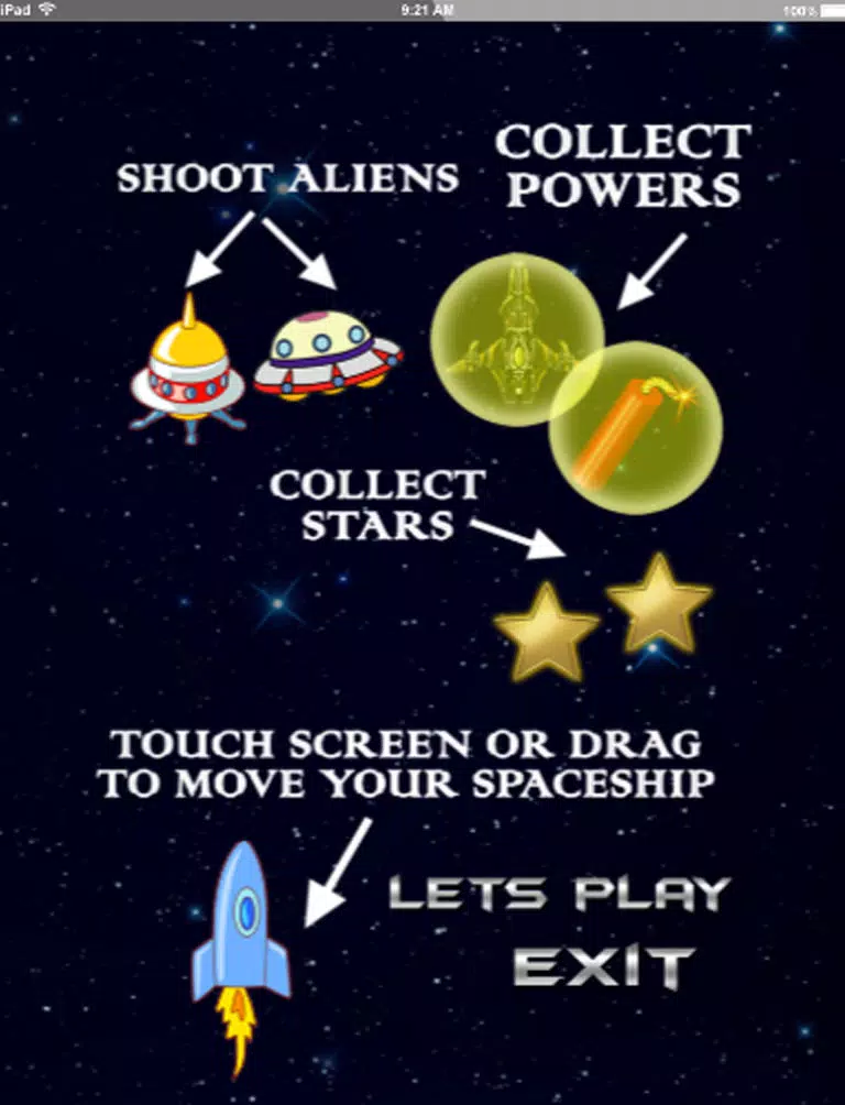 صور Galaxy War:Battle By Shooting Alien for Kids iPad 