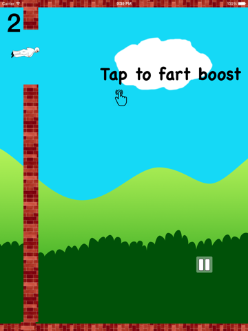 Zrzuty ekranu Flappy Farty Man - Free Wingsuit Flight Game iPad 