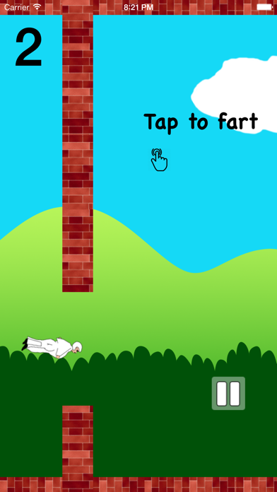 Zrzuty ekranu Flappy Farty Man - Free Wingsuit Flight Game