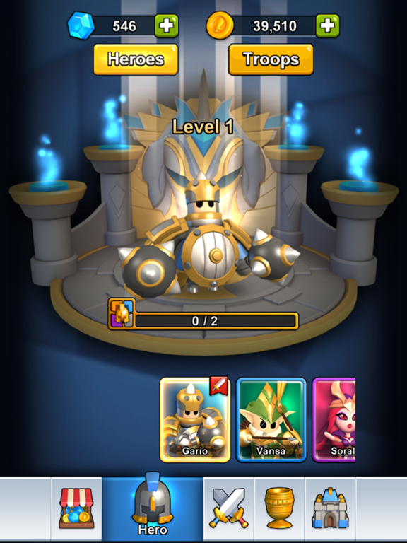 Hero Clash War iPad  स्क्रीनशॉट