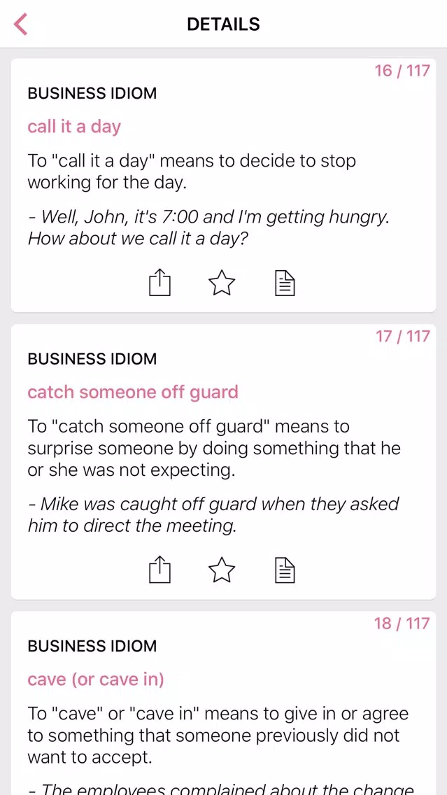 Medical Business idioms in English Screenshots