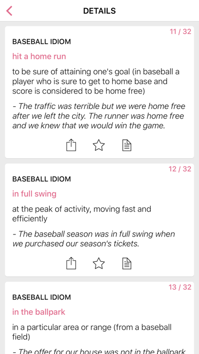 Sports Love idioms in English Screenshots