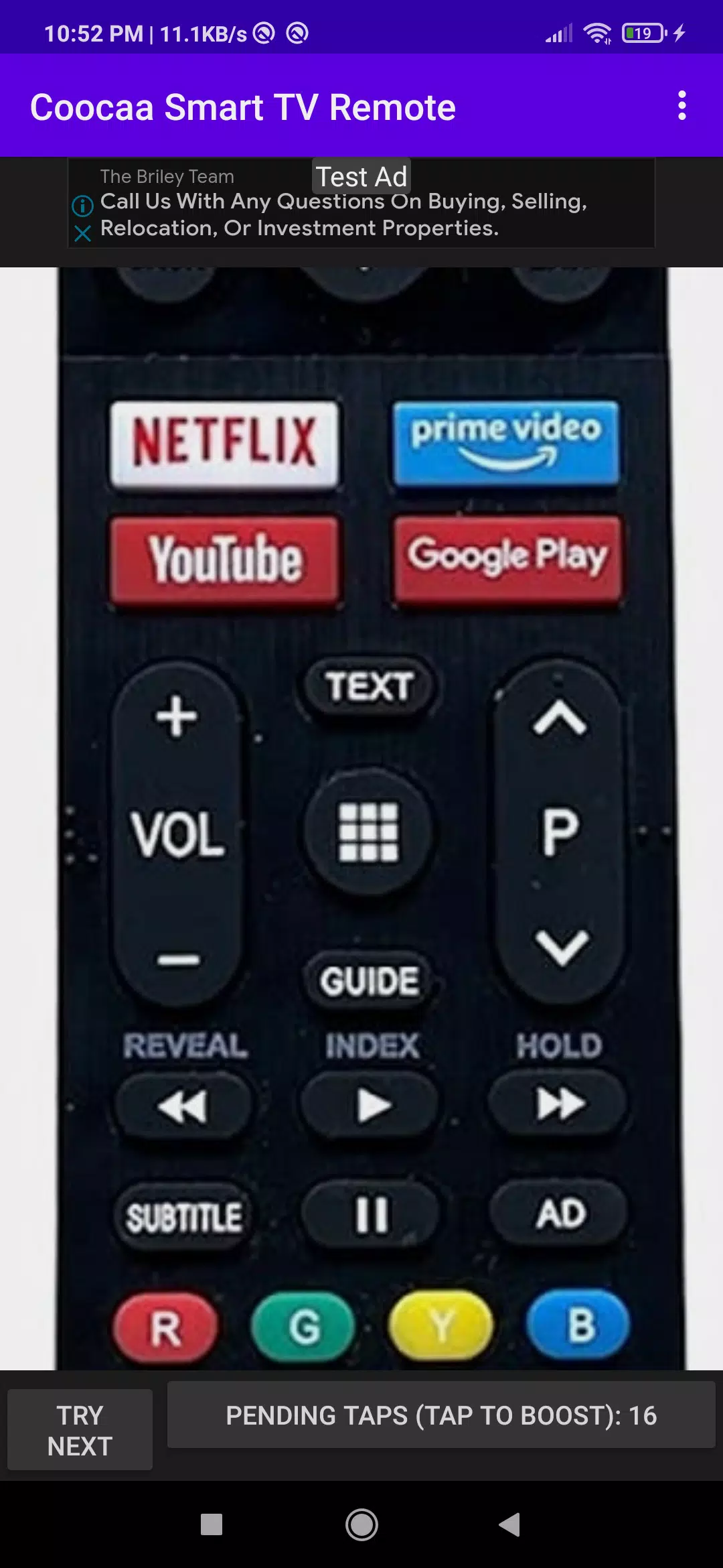 Coocaa Smart TV Remote Screenshots