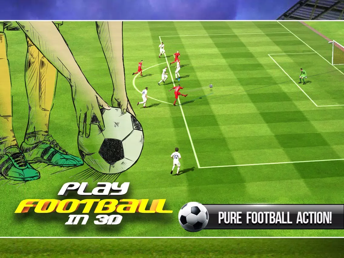 Play Football In 3D : Real Football / Soccer Game iPad Screenshots