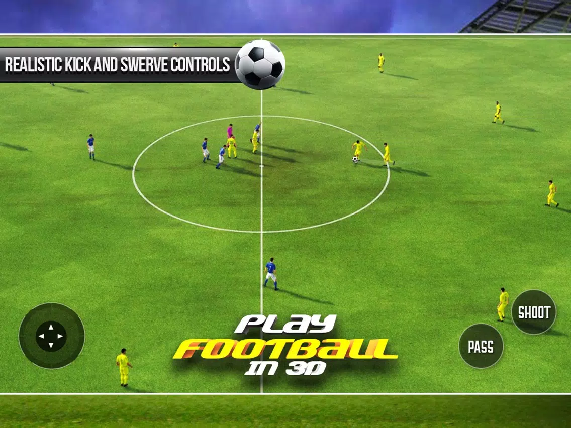 Play Football In 3D : Real Football / Soccer Game iPad Screenshots