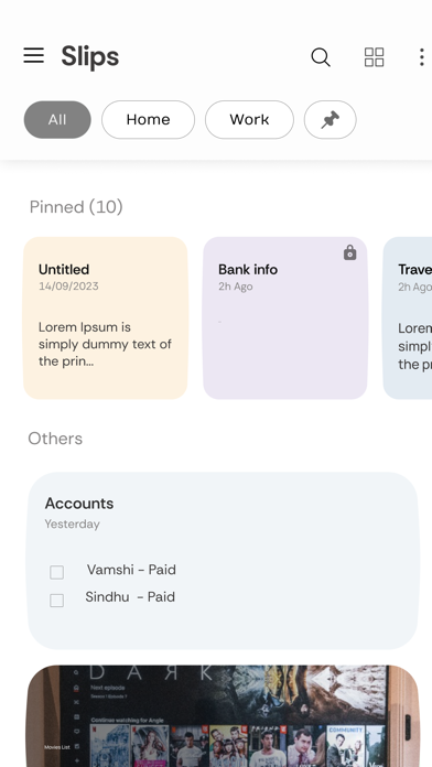 Slips - Notepad Screenshots