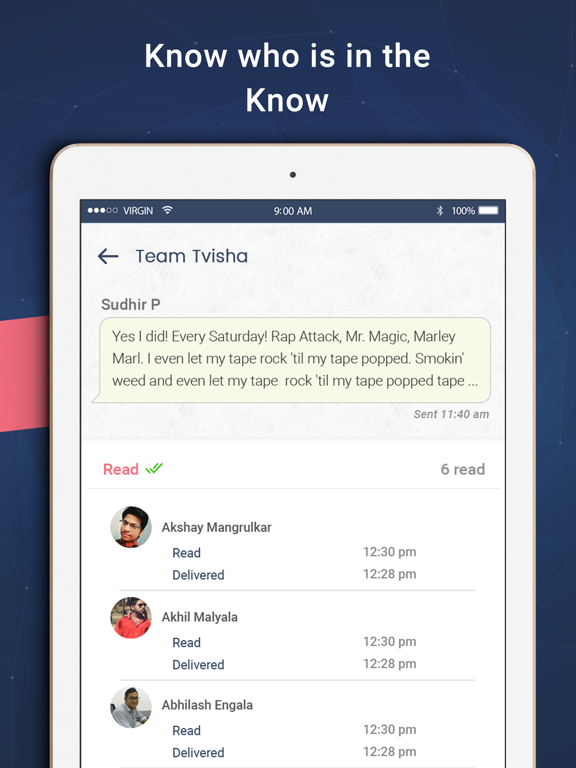 Troop Messenger - Team Chat iPad Screenshots
