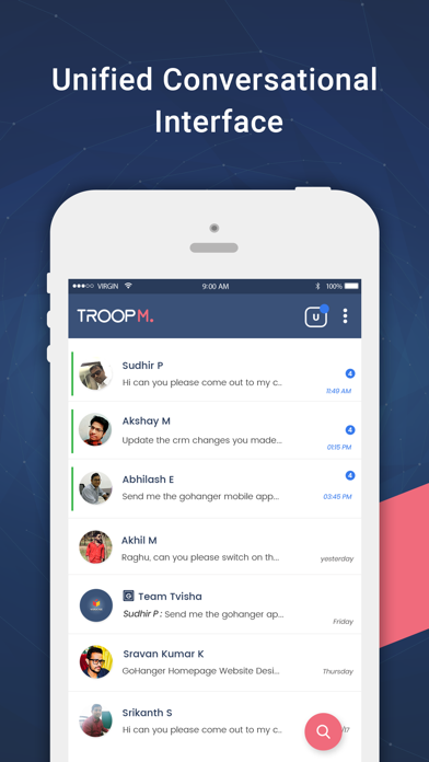 Troop Messenger - Team Chat Screenshots