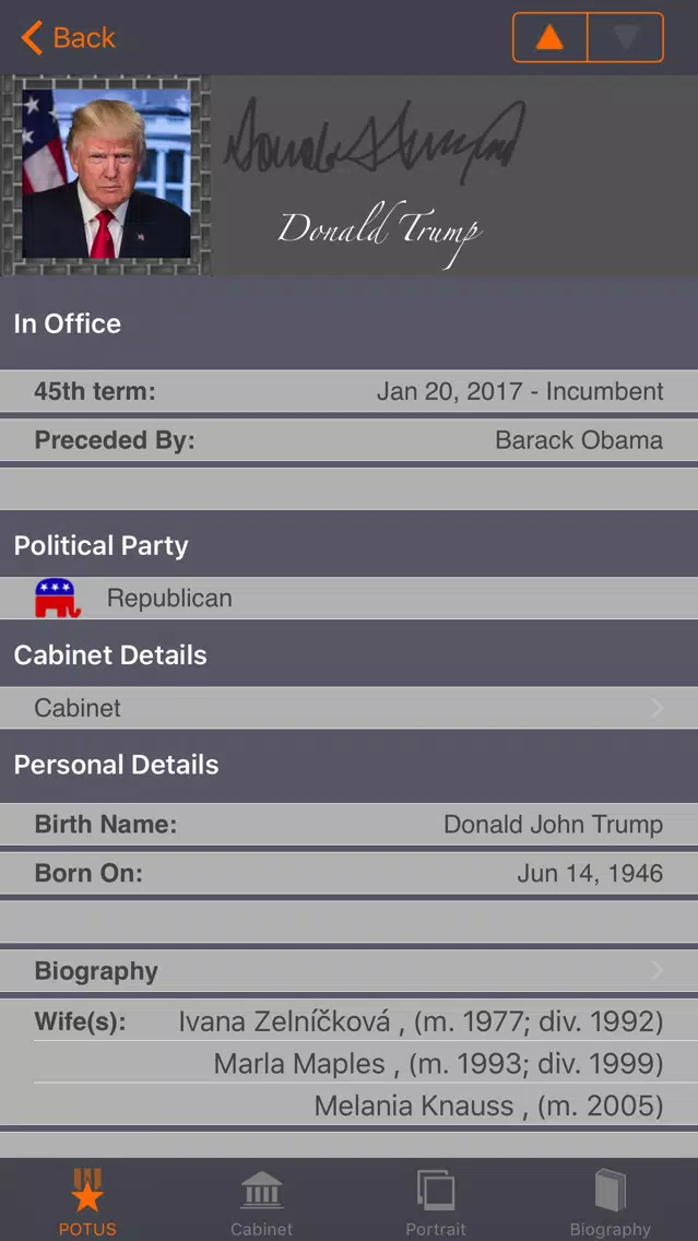 US President (American Presidents Life History) Screenshots