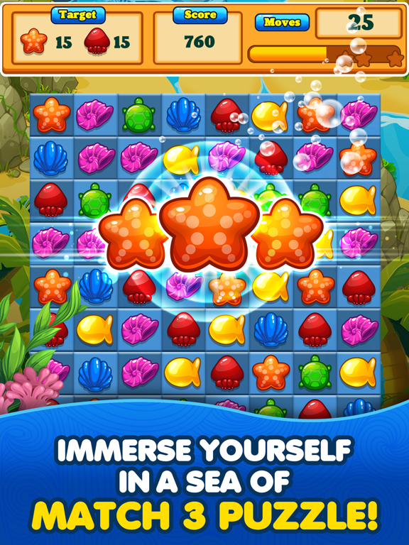 Fish Match! Aquarium Pop Mania iPad Screenshots