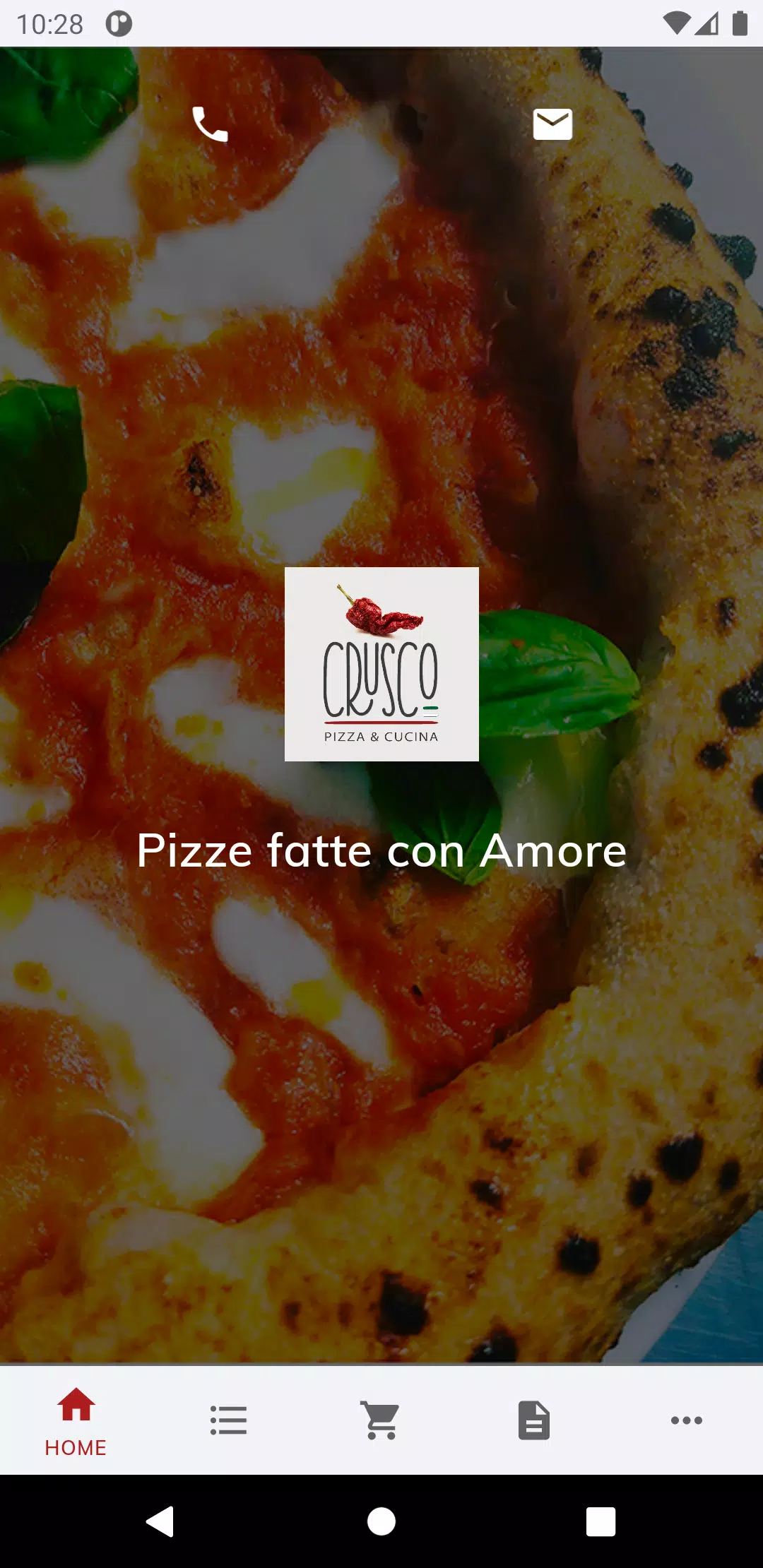 Pizza & Store Screenshots