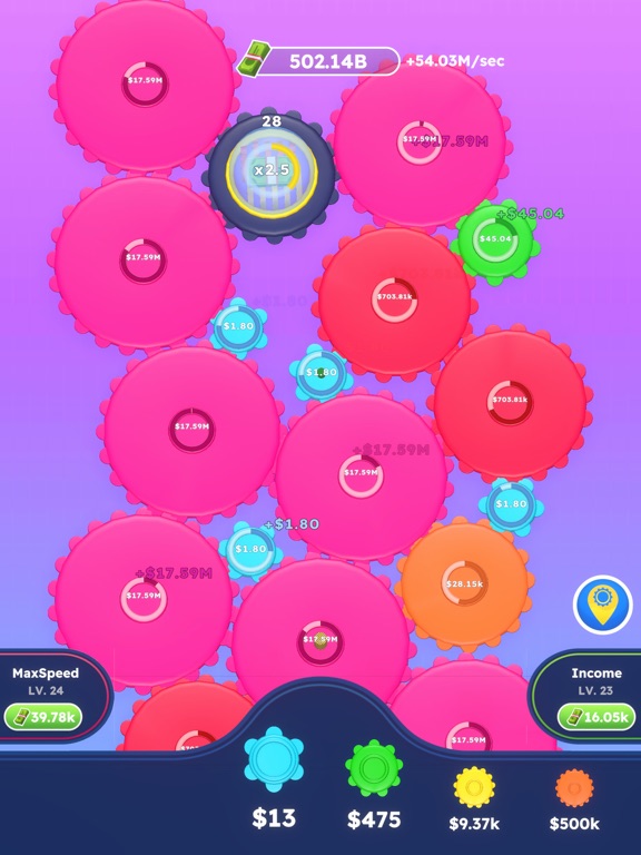 Cogs Clicker iPad Screenshots