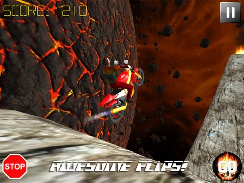 Hell Rider - Extreme Bike Stunts Free iPad Screenshots