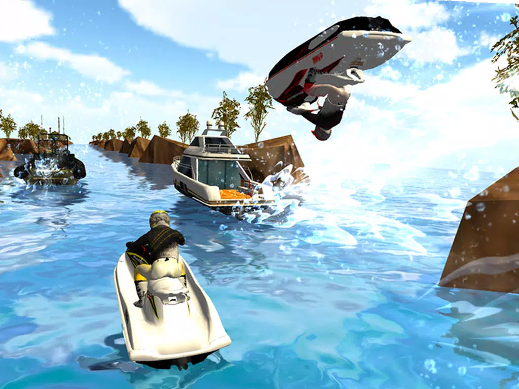 ภาพหน้าจอของ Action Jetski Jumps Free iPad 