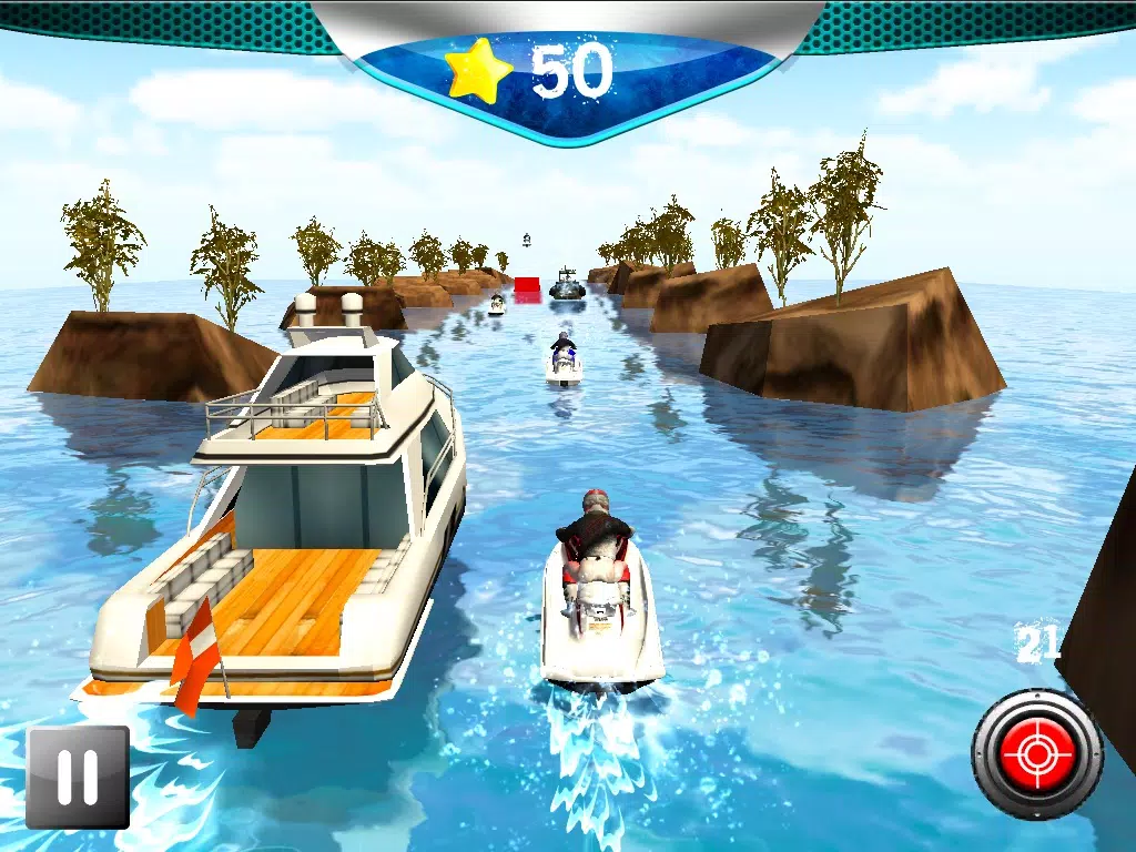 ภาพหน้าจอของ Action Jetski Jumps Free iPad 
