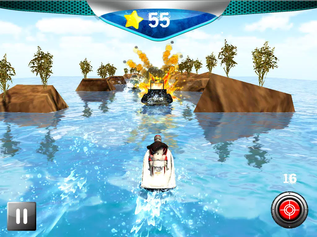 ภาพหน้าจอของ Action Jetski Jumps Free iPad 