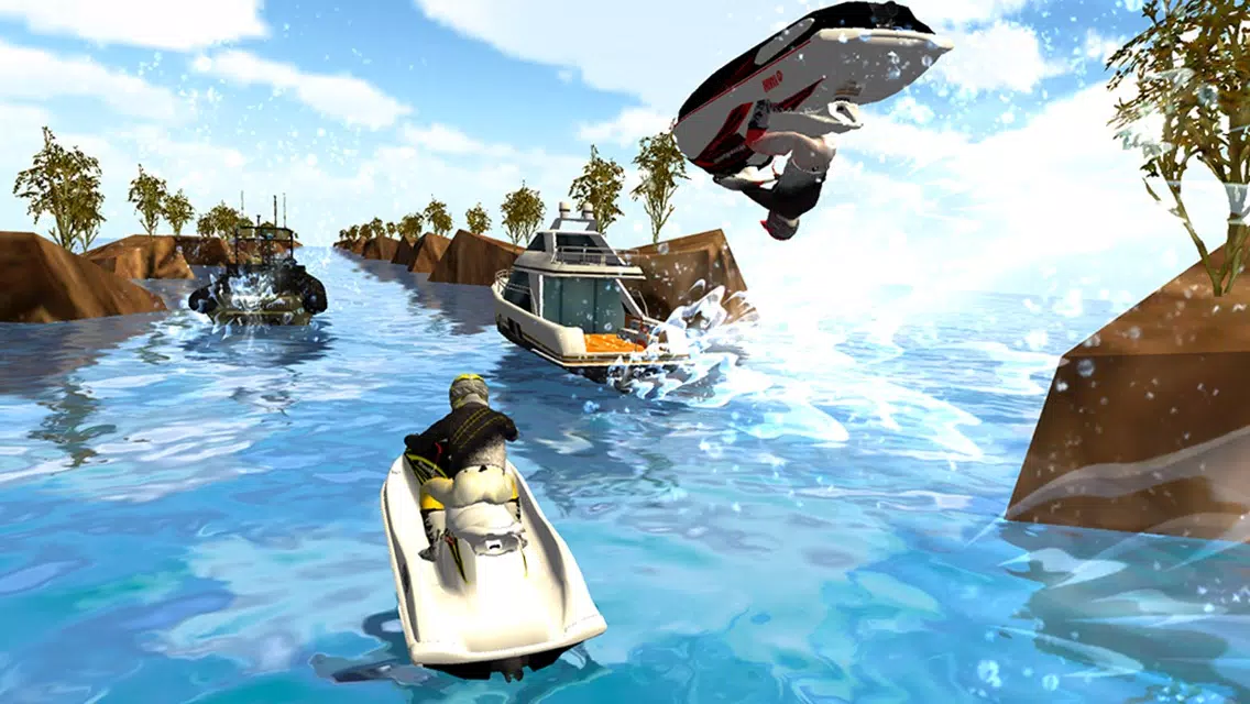 ภาพหน้าจอของ Action Jetski Jumps Free