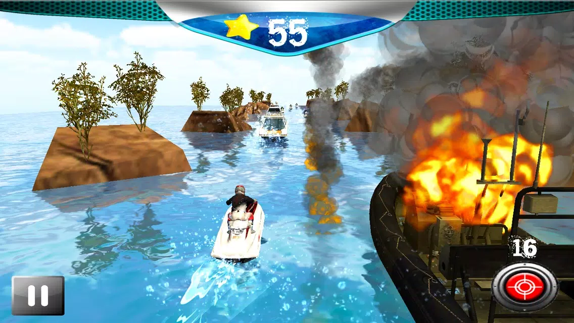 ภาพหน้าจอของ Action Jetski Jumps Free
