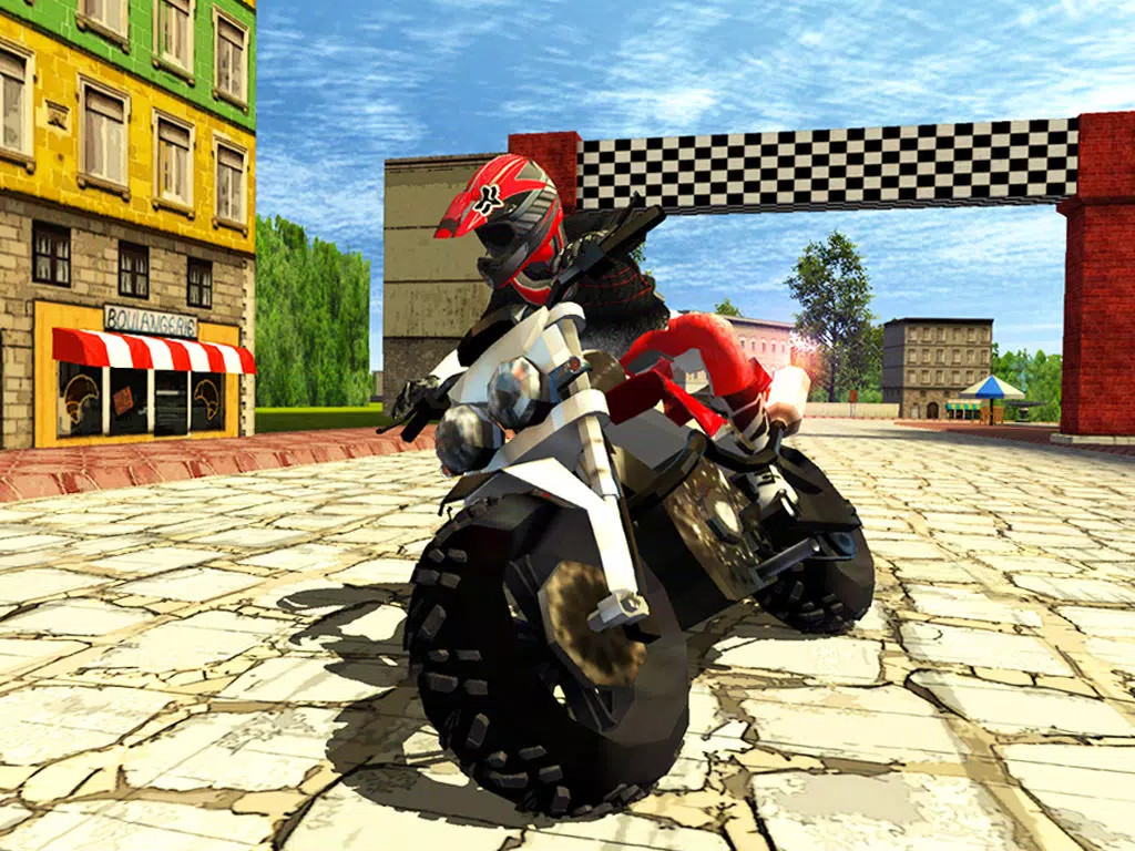 3D City Bike Rider Free iPad Screenshots