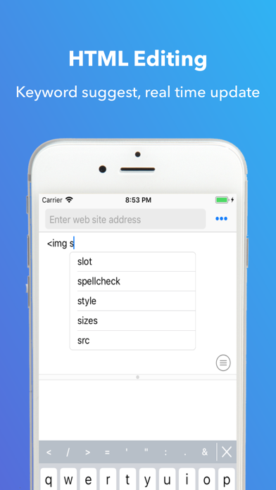 HTML, CSS, JS Snippet Editor スクリーンショット