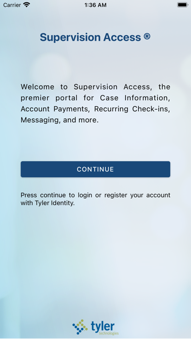 Supervision Access Screenshots