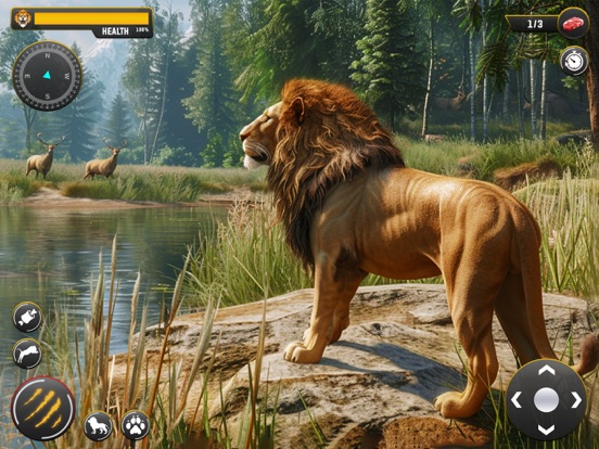 Captures d'écran de Lion Simulator Animal Game 3D iPad 
