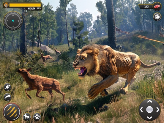 Captures d'écran de Lion Simulator Animal Game 3D iPad 