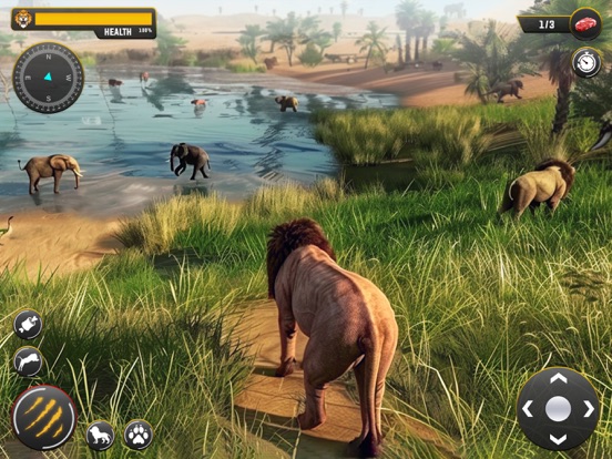 Captures d'écran de Lion Simulator Animal Game 3D iPad 