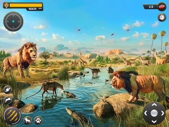 Captures d'écran de Lion Simulator Animal Game 3D iPad 