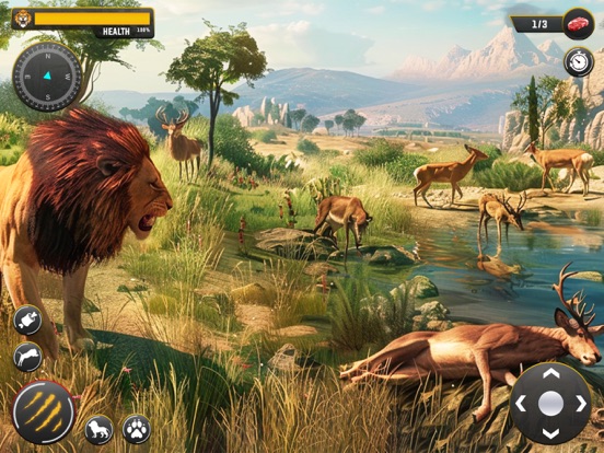 Captures d'écran de Lion Simulator Animal Game 3D iPad 