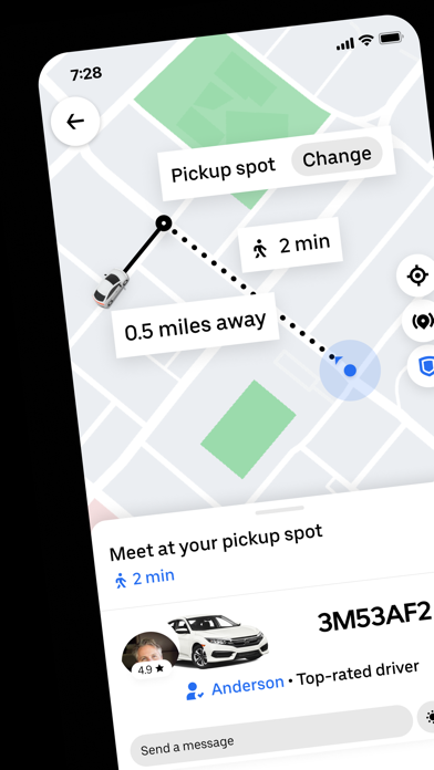 Uber - Request a ride Screenshots