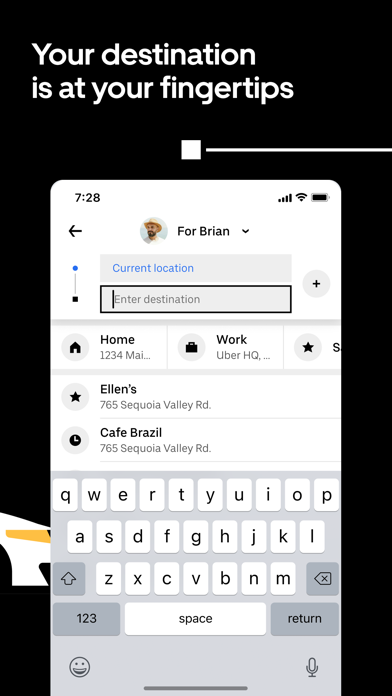 Uber - Request a ride Screenshots