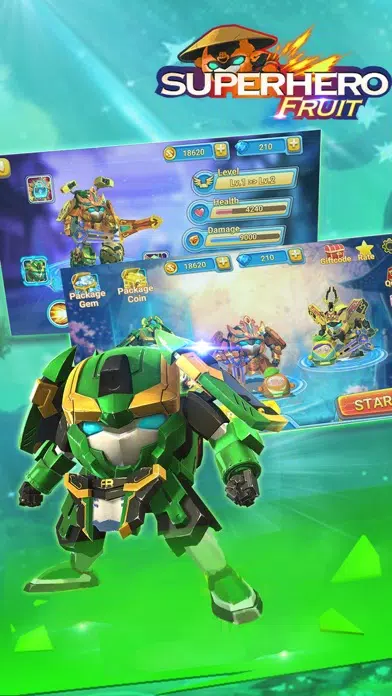Superhero Fruit: Robot War Ekran Görüntüleri