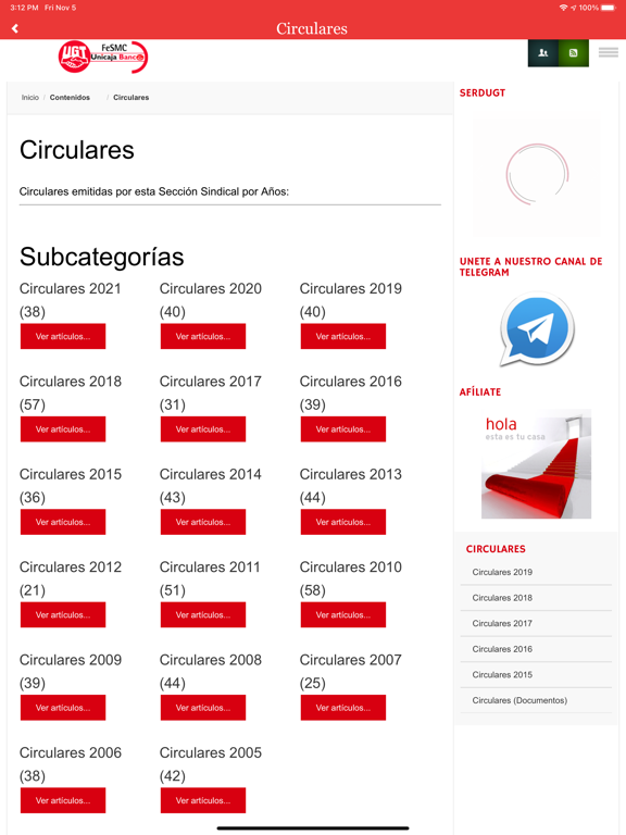 UGT Unicaja Banco iPad Screenshots