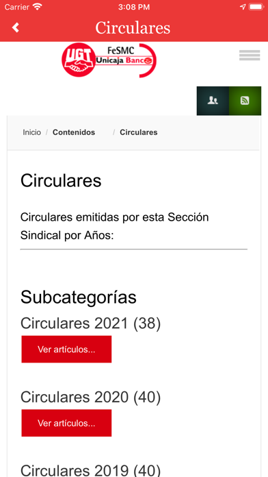UGT Unicaja Banco Screenshots