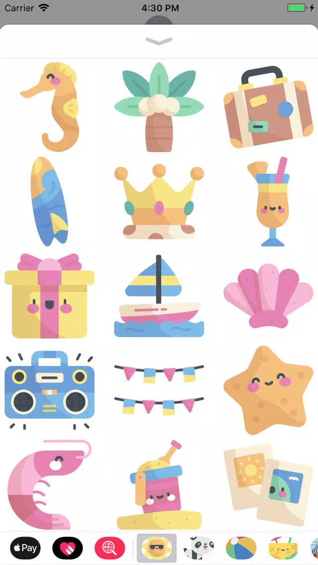 Tangkapan layar Cool Summer Party Stickers