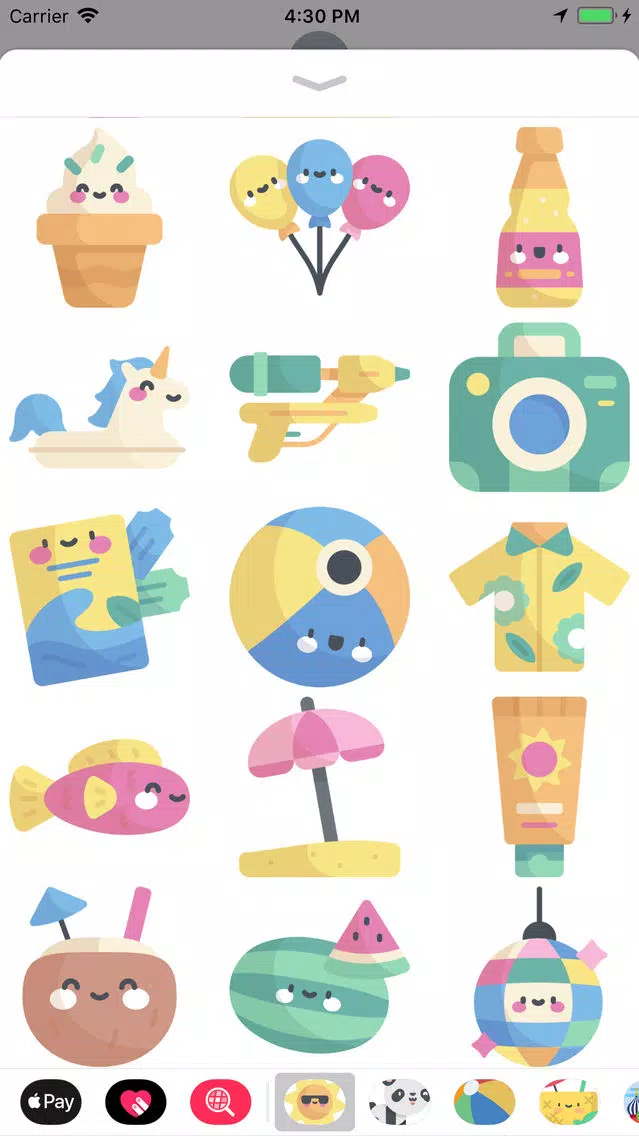 Tangkapan layar Cool Summer Party Stickers