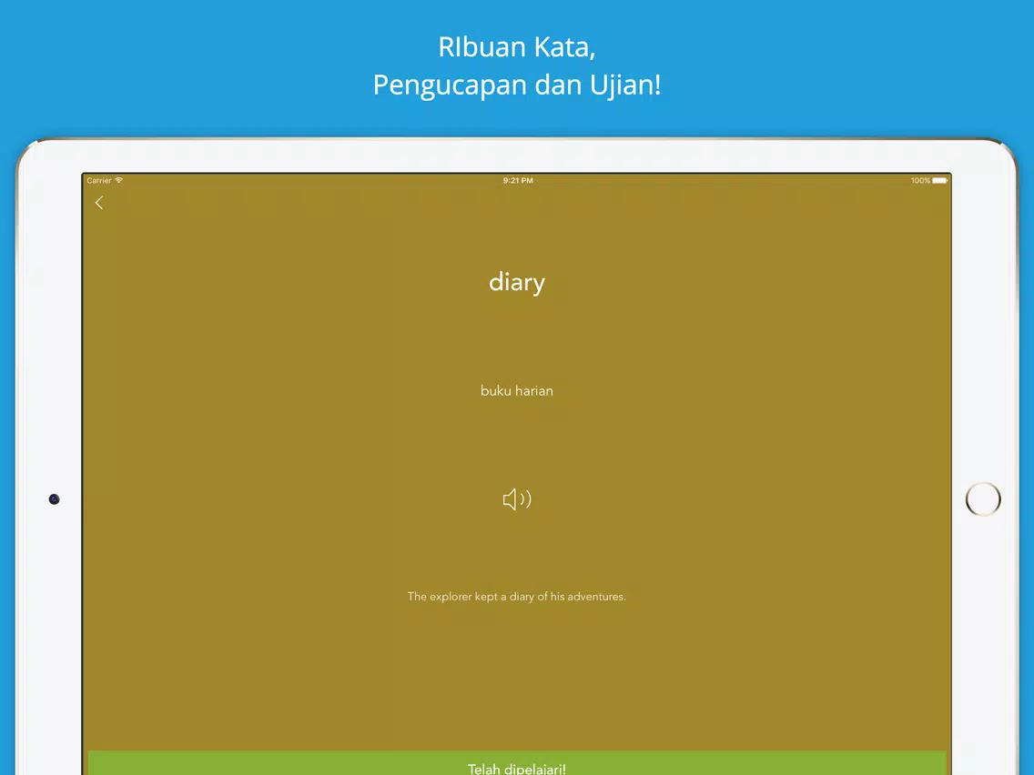 Learn English - Belajar Kosa Kata Bahasa Inggris iPad Screenshots
