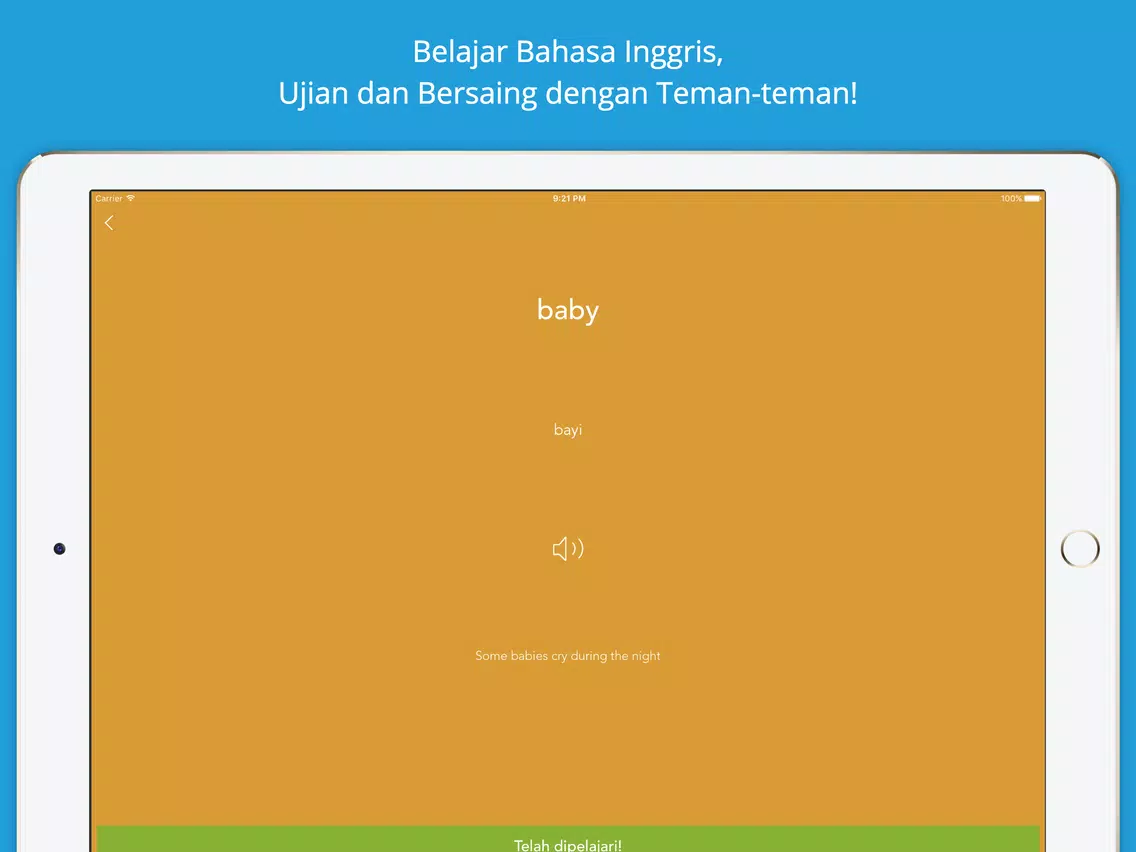 Learn English - Belajar Kosa Kata Bahasa Inggris iPad Screenshots